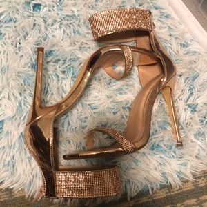 Rose gold heels